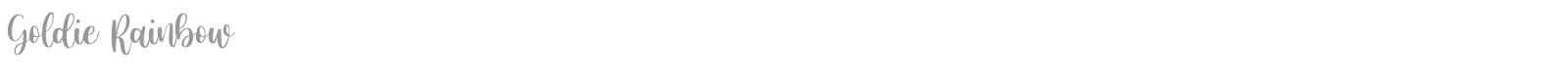 Goldie Rainbow font preview